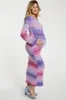 Pink Ombre Striped Sweater Knit Maternity Dress sold by Pinkblush
