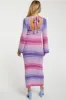 Pink Ombre Striped Sweater Knit Maternity Dress sold by Pinkblush