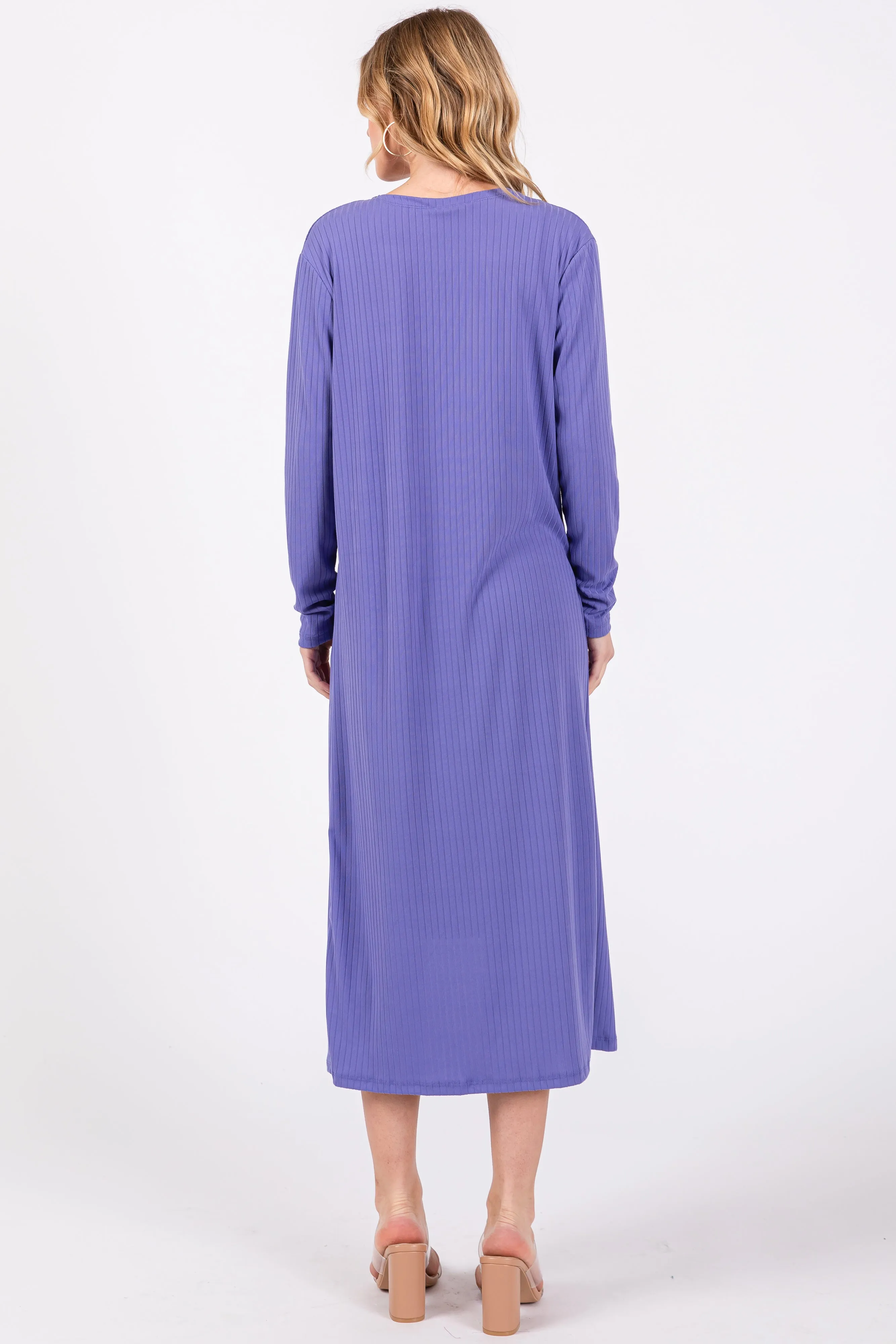 Light Purple Ribbed Cardigan 2 Piece Set sold by Pinkblush product image thumbnail 3