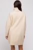 Beige Turtleneck Maternity Sweater Mini Dress sold by Pinkblush