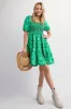 Green Floral Smocked Tiered Maternity Dress sold by Pinkblush