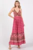 Fuchsia Floral Cutout Maternity Maxi Dress sold by Pinkblush