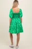 Green Floral Smocked Tiered Maternity Dress sold by Pinkblush