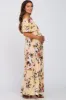 Yellow Floral Off Shoulder Maternity Maxi Dress sold by Pinkblush