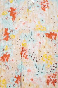 Beige Floral Ruffle Accent Maternity Midi Dress sold by Pinkblush
