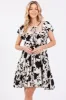 Black Floral Ruffle Lace Dress sold by Pinkblush
