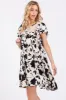 Black Floral Ruffle Lace Dress sold by Pinkblush