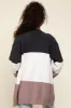 Charcoal Color Blocked Soft Knit Cardigan sold by Pinkblush