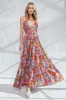 Coral Floral Printed Maxi Dress sold by Pinkblush