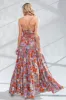 Coral Floral Printed Maxi Dress sold by Pinkblush
