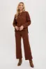 Chocolate Textured Knit Top & Pants Set sold by Pinkblush