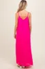 Fuchsia Pleated Sleeveless Maternity Maxi Dress sold by Pinkblush