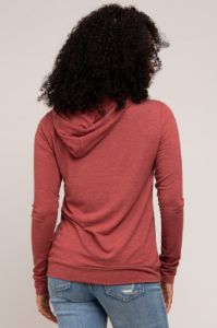 Burgundy Soft Knit Pullover Hoodie sold by Pinkblush