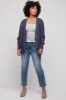 Navy Basic Ribbed Cardigan Sweater sold by Pinkblush