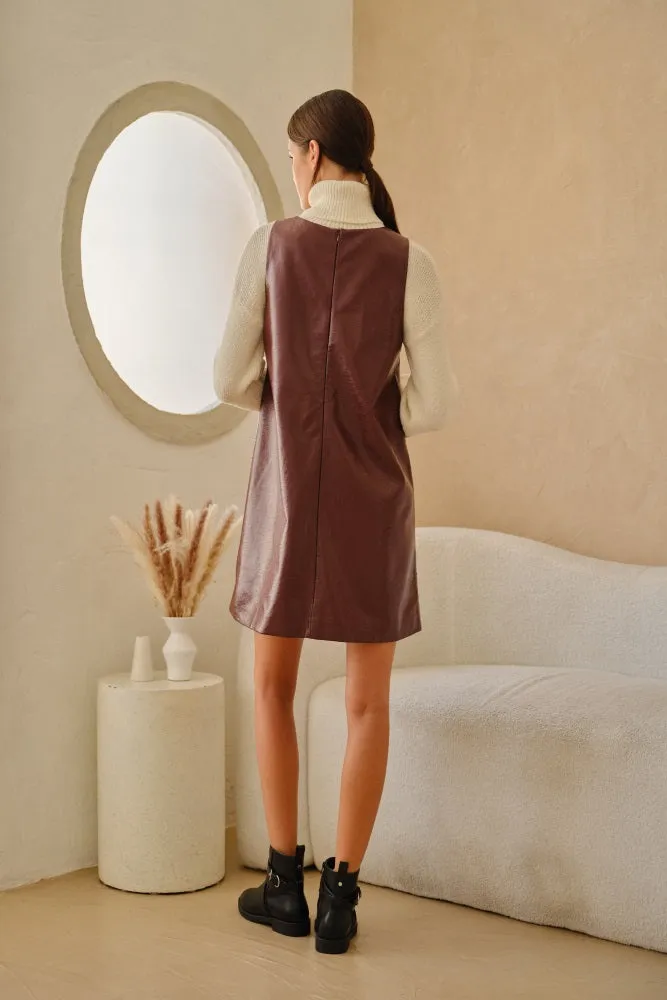 Wine Shift Dress sold by Pinkblush product image thumbnail 5