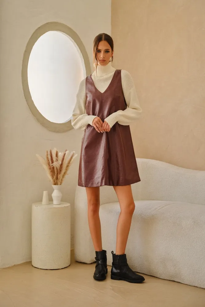 Wine Shift Dress sold by Pinkblush product image thumbnail 3