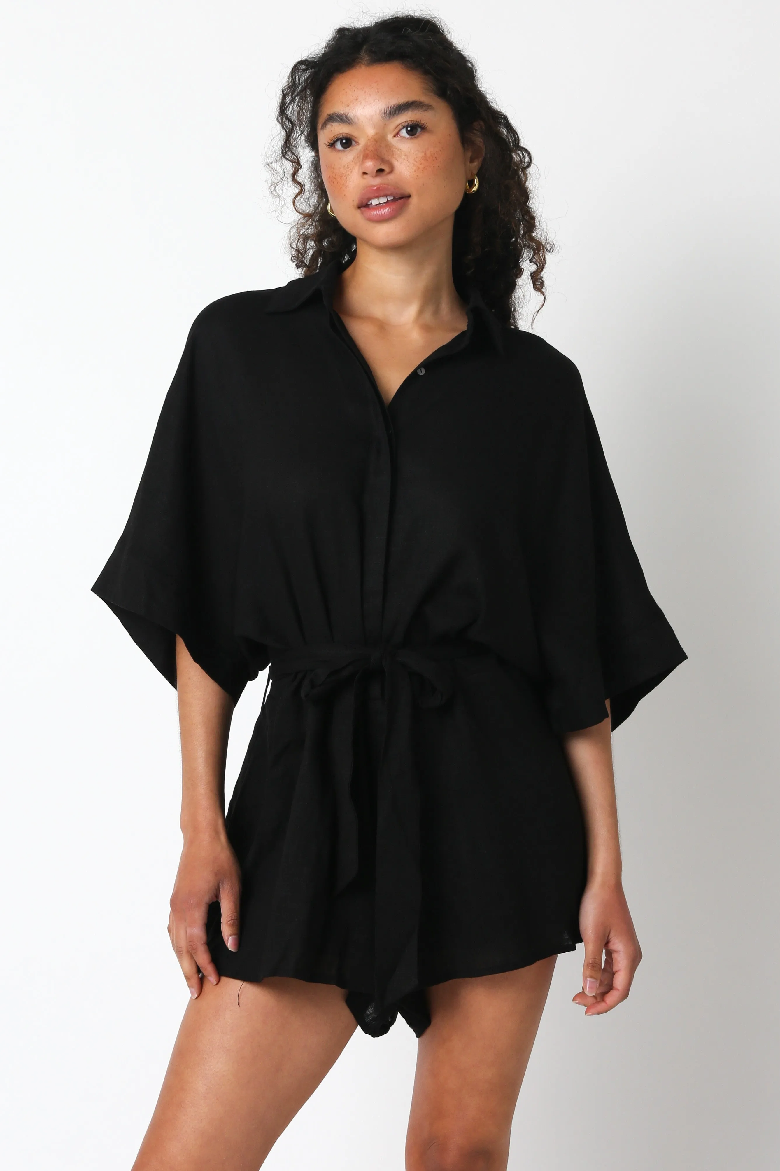 Black Romper sold by Pinkblush