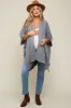 Heather Draped Cable Knit Dolman Sleeve Maternity Cardigan sold by Pinkblush