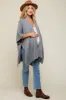 Heather Draped Cable Knit Dolman Sleeve Maternity Cardigan sold by Pinkblush