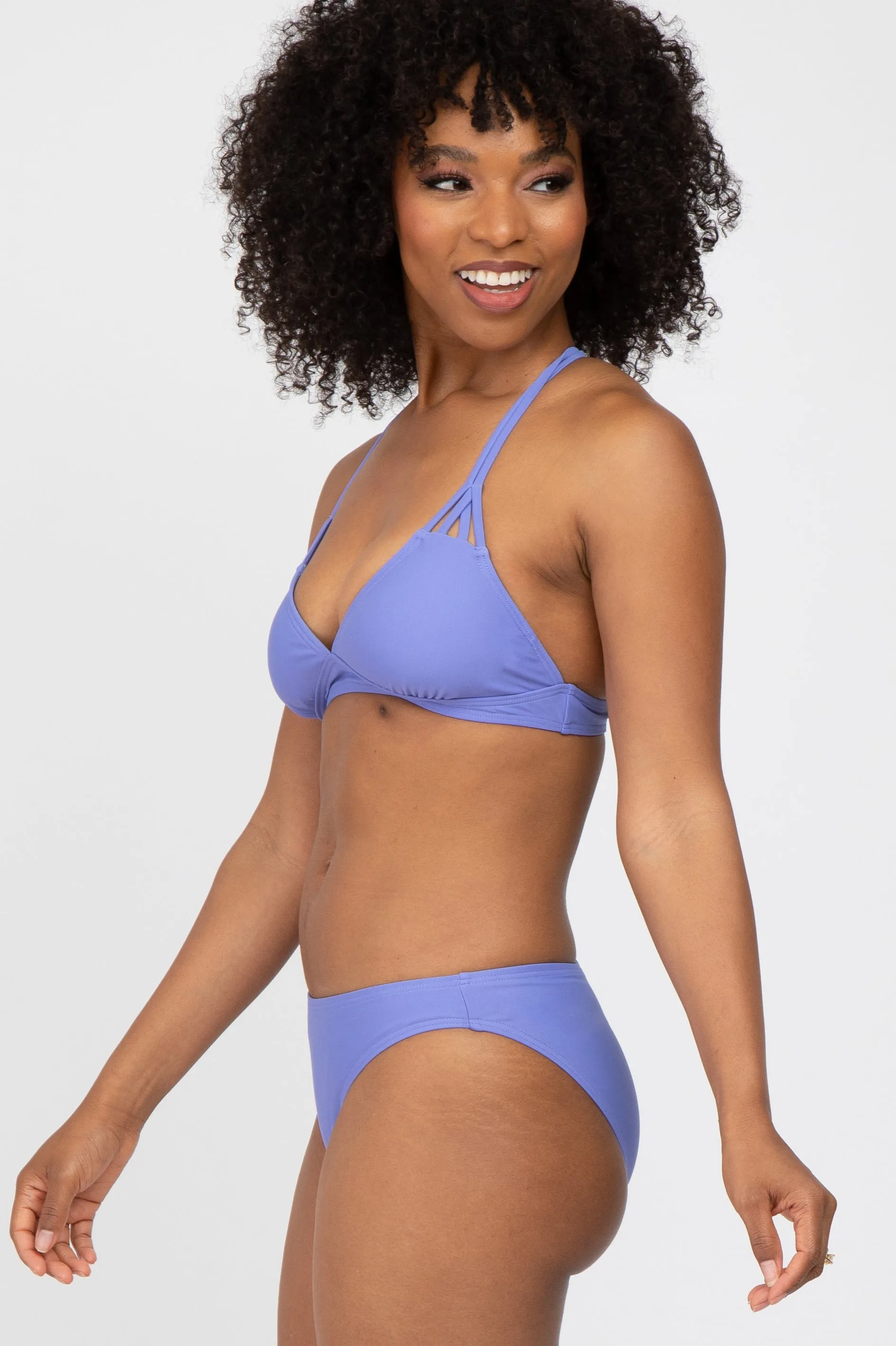Periwinkle Strappy Two-Piece Bikini Set sold by Pinkblush product image thumbnail 2