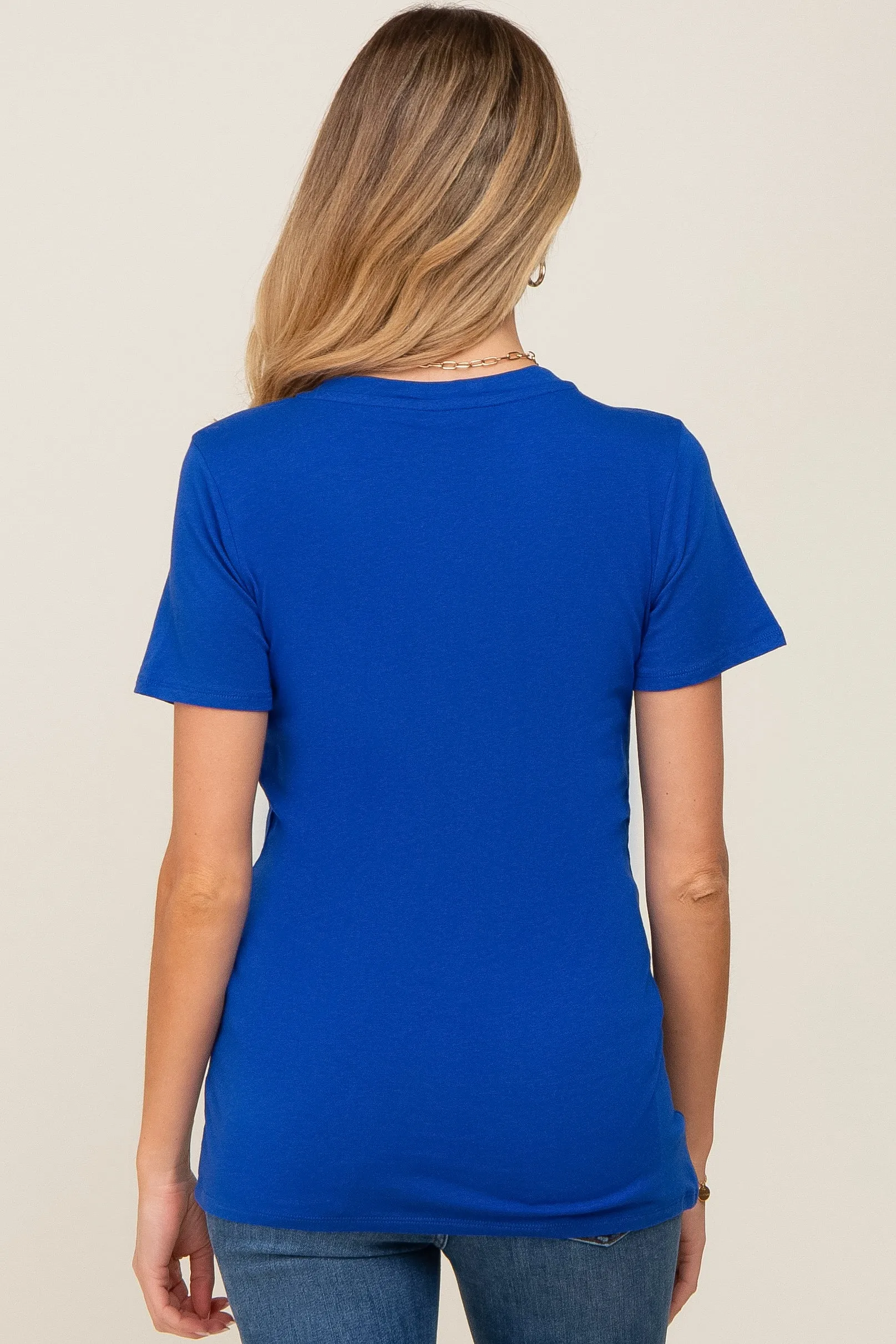 Royal Basic V-Neck Maternity Tee sold by Pinkblush product image thumbnail 3