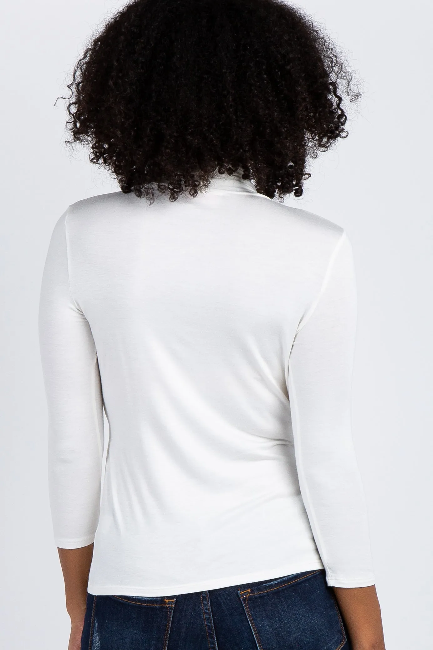 Ivory Long Sleeve Wrap Nursing Top sold by Pinkblush product image thumbnail 4