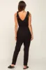 Black Tie Strap Jumpsuit sold by Pinkblush