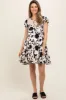 Black Floral Ruffle Lace Maternity Dress sold by Pinkblush
