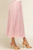 Light Pink Tulle Midi Skirt sold by Pinkblush