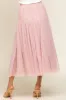 Light Pink Tulle Midi Skirt sold by Pinkblush