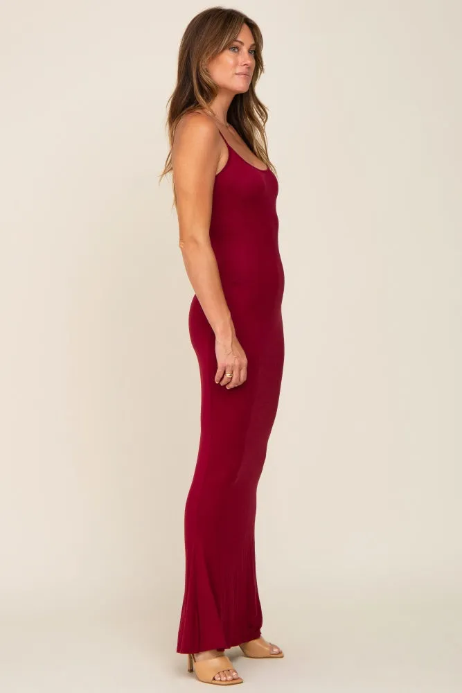 Burgundy Basic Maxi Dress sold by Pinkblush product image thumbnail 2