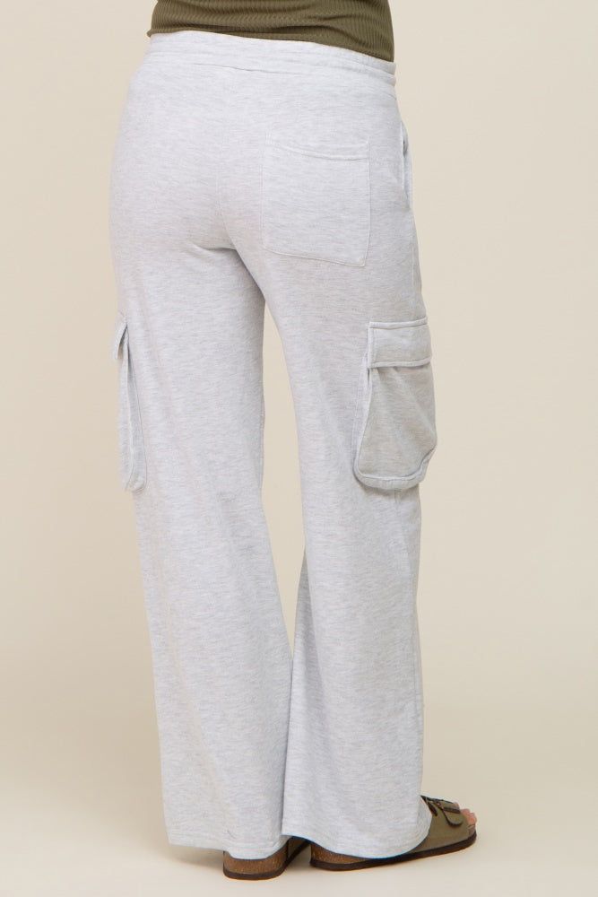 Heather Grey Pocketed Maternity Sweatpants sold by Pinkblush product image thumbnail 4