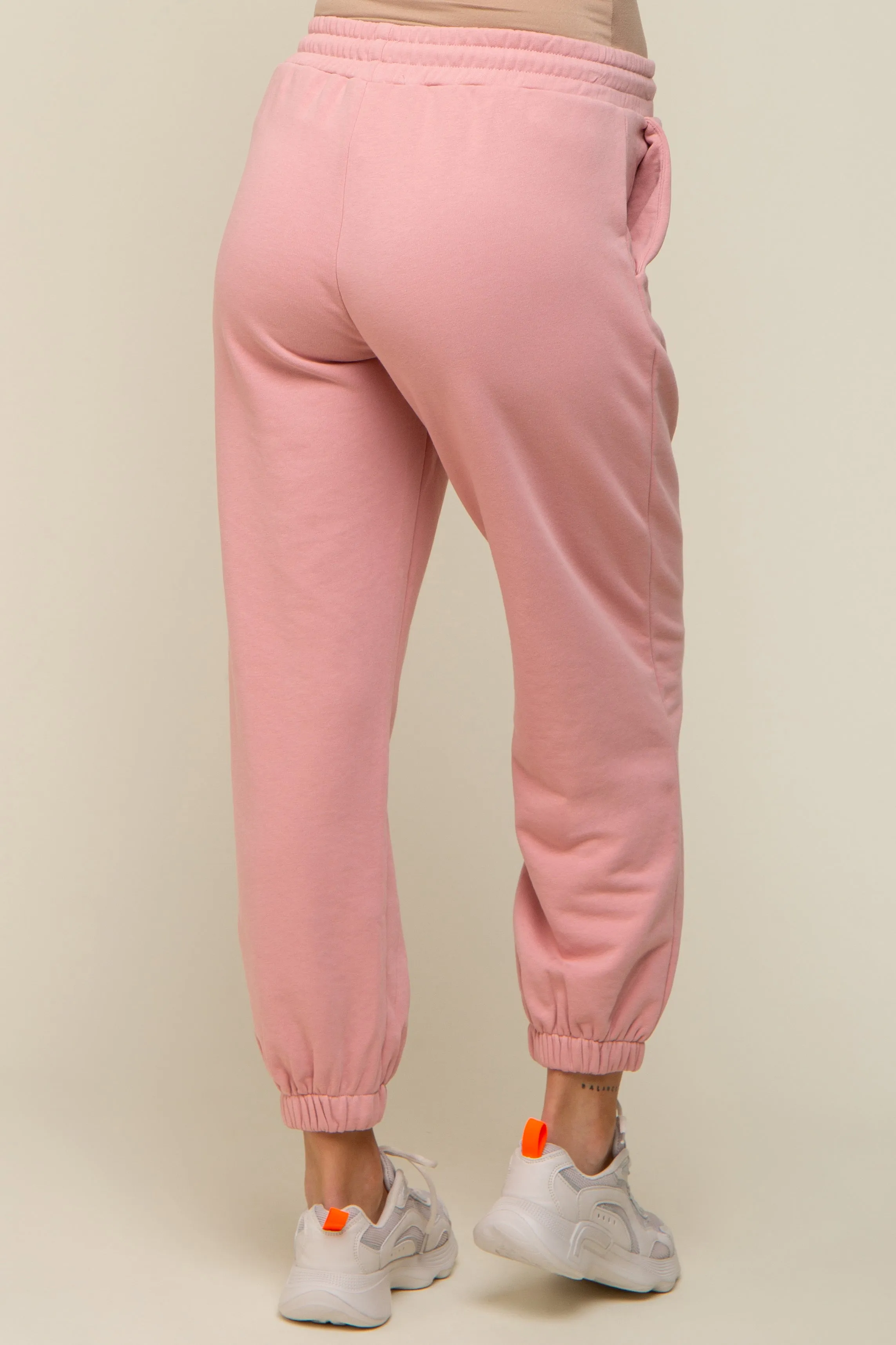 Light Pink Drawstring Maternity Sweatpants sold by Pinkblush product image thumbnail 4