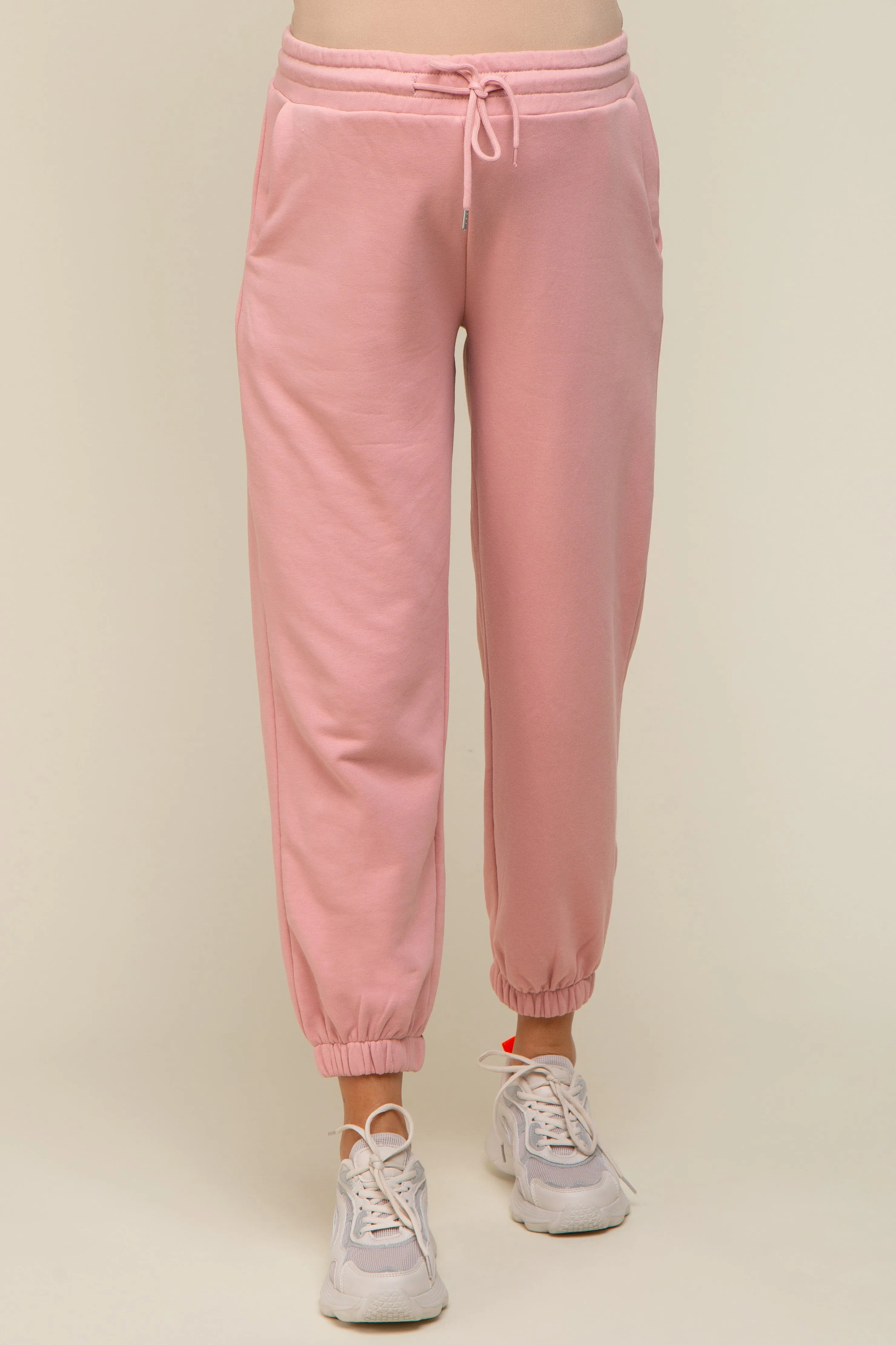 Light Pink Drawstring Maternity Sweatpants sold by Pinkblush product image thumbnail 2