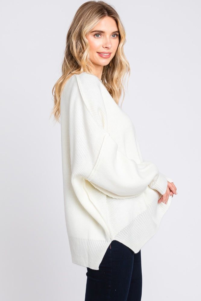 Ivory Long Sleeve Sweater sold by Pinkblush product image thumbnail 2