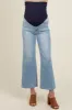 Light Blue Wide Leg Maternity Jeans sold by Pinkblush
