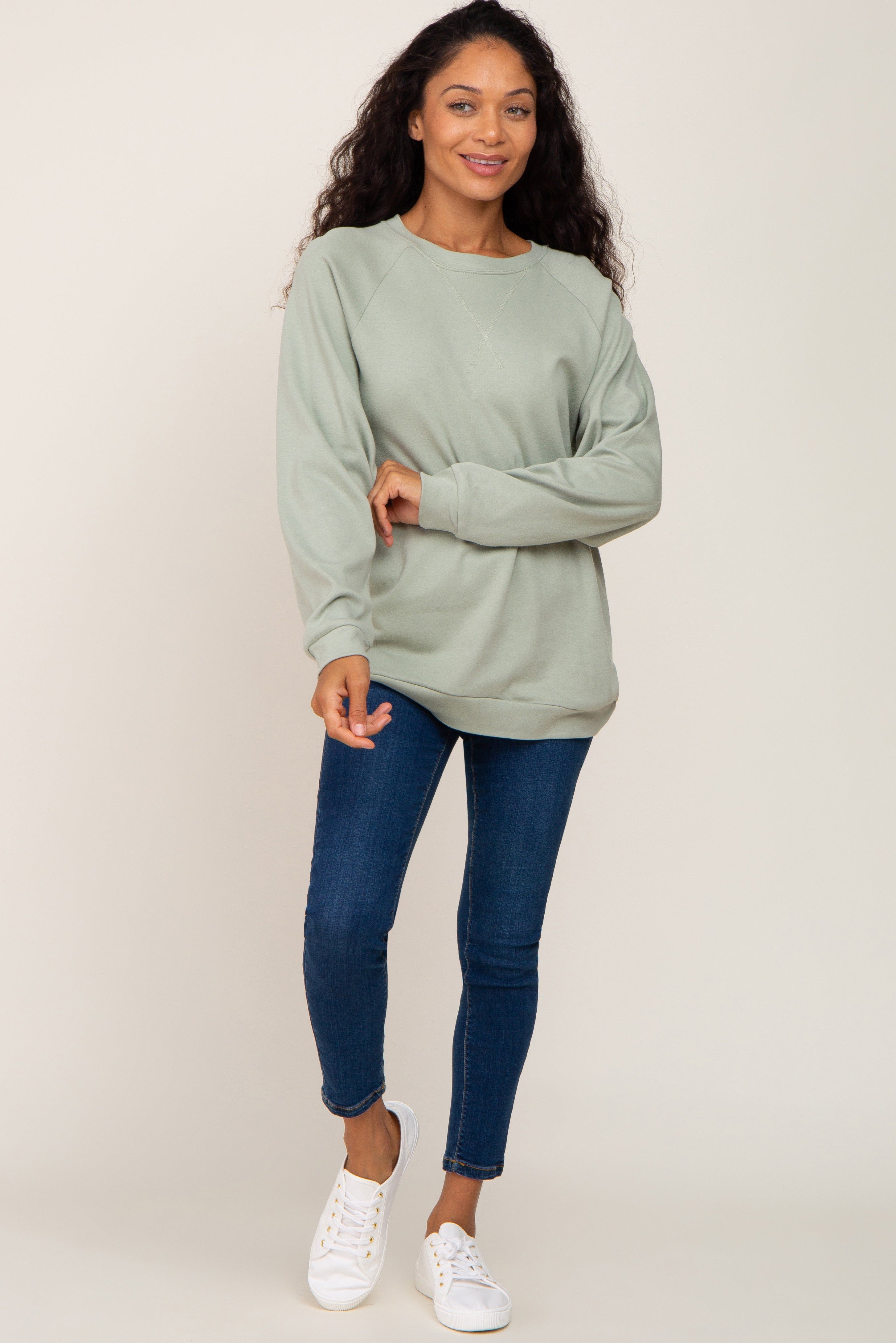Mint Green Long Sleeve Top sold by Pinkblush product image thumbnail 4