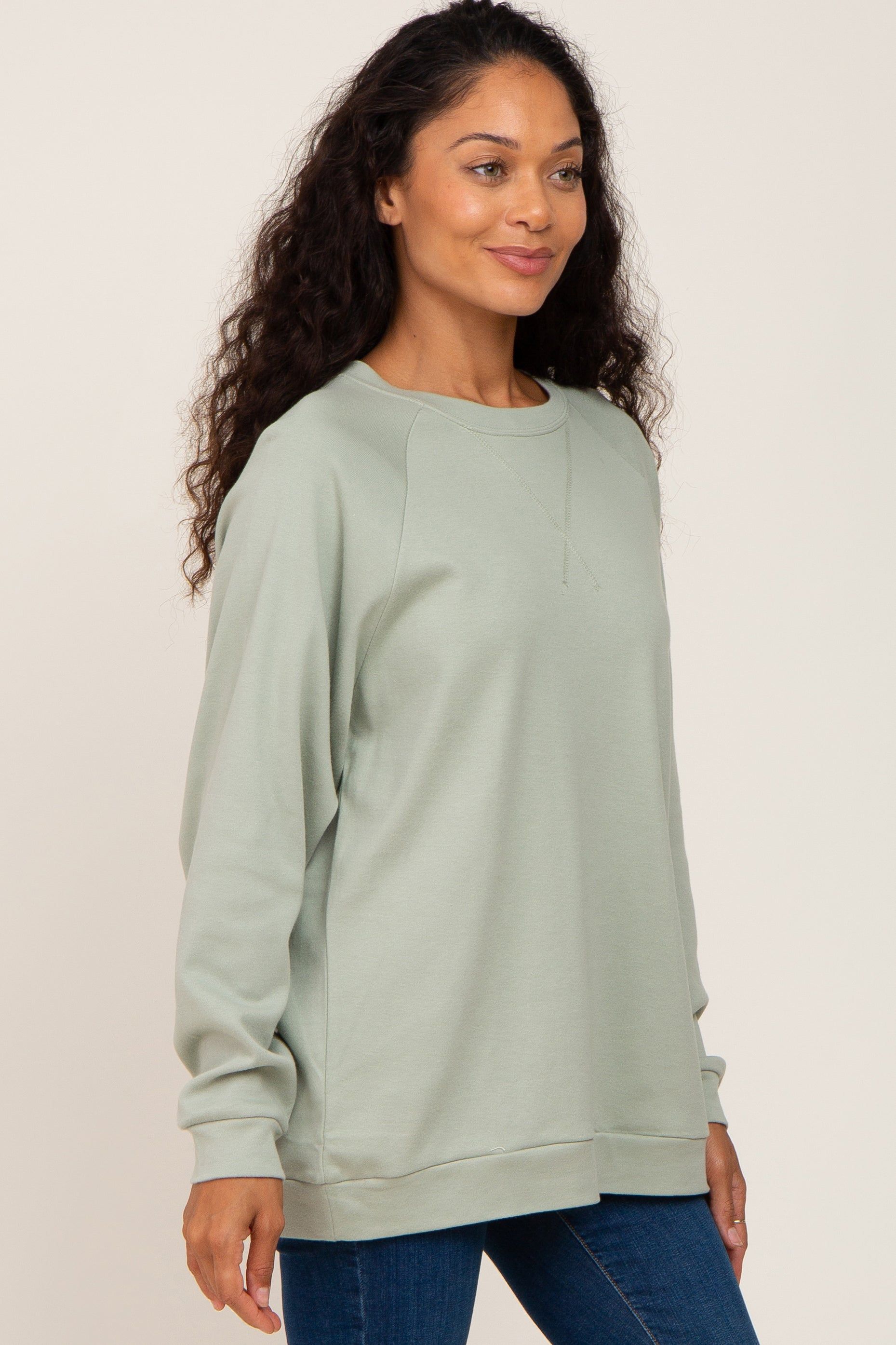 Mint Green Long Sleeve Top sold by Pinkblush product image thumbnail 2