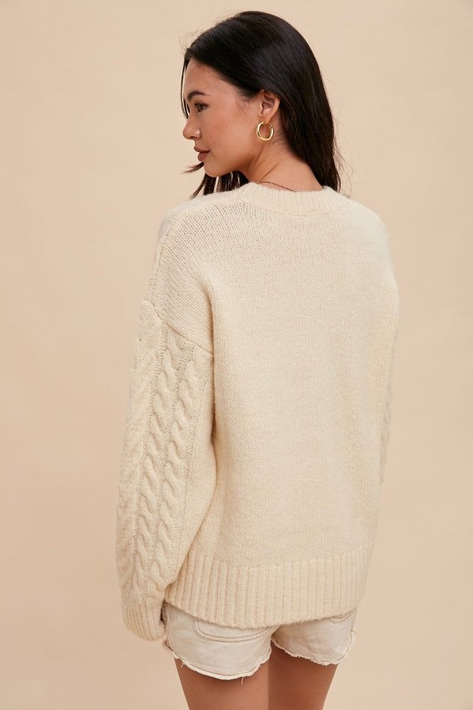 Vanilla Floral Embroidered Sweater sold by Pinkblush product image thumbnail 4