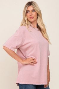 Pink Basic Oversized T-Shirt sold by Pinkblush