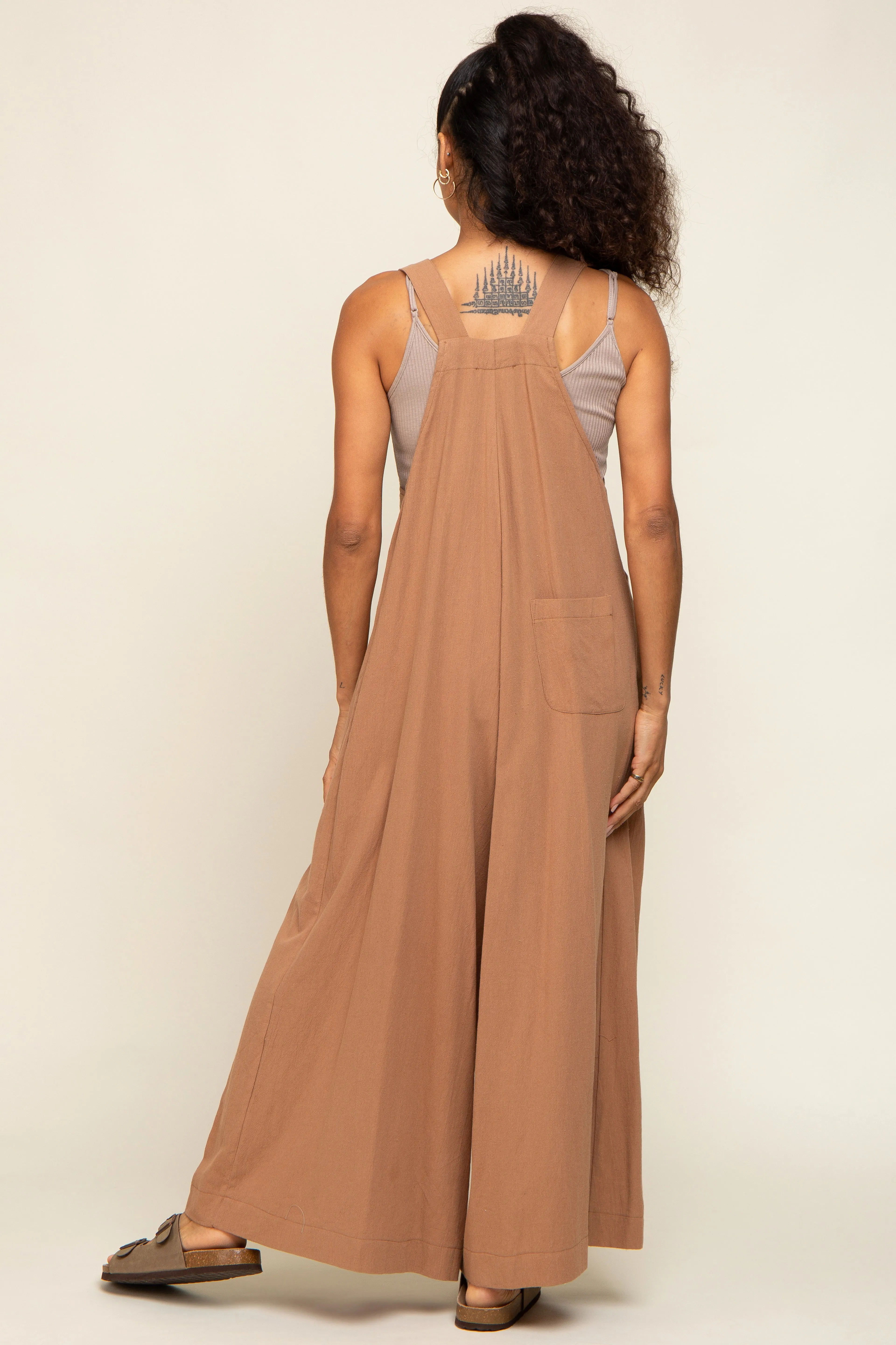 Mocha Wide Leg Jumpsuit sold by Pinkblush product image thumbnail 3