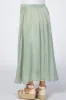 Sage Side Slit Maternity Maxi Skirt sold by Pinkblush