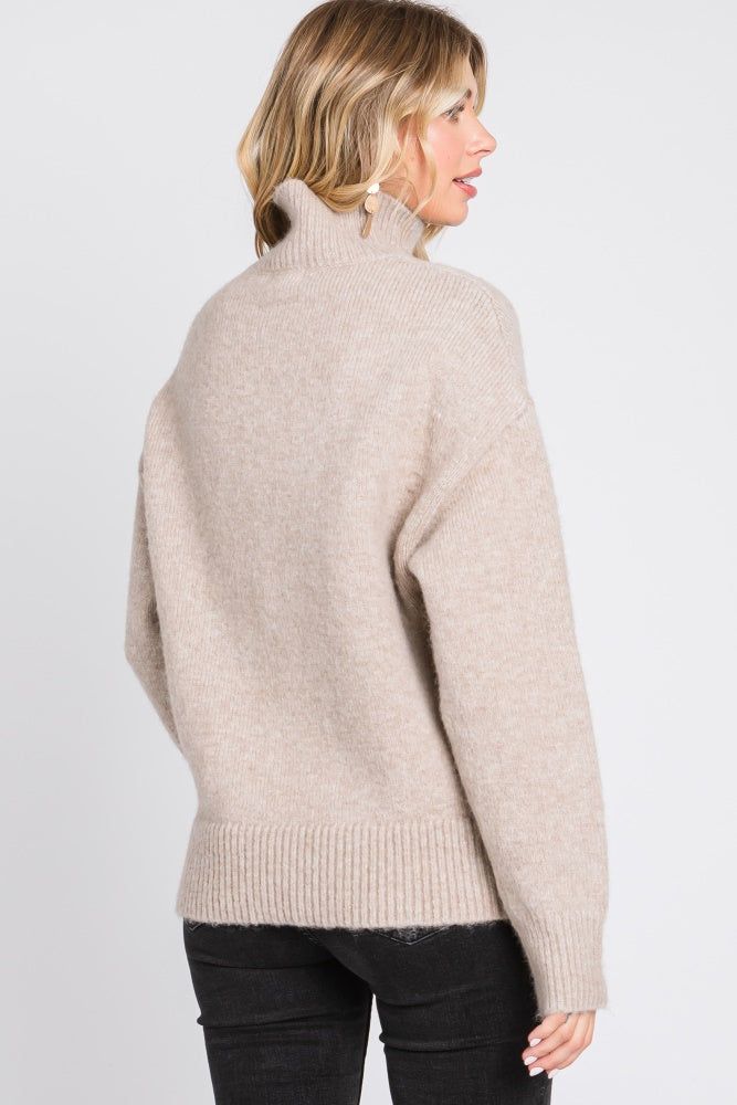 Beige Button Front Sweater sold by Pinkblush product image thumbnail 3