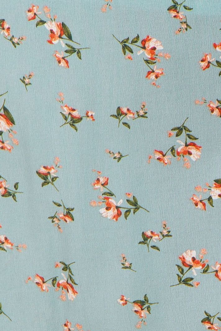 Light Blue Floral Sleeveless Maxi Dress sold by Pinkblush product image thumbnail 4