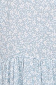 Light Blue Floral Ruffle Neck Maternity Top sold by Pinkblush