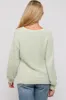 Mint Green Fuzzy Soft Knit Maternity Sweater sold by Pinkblush