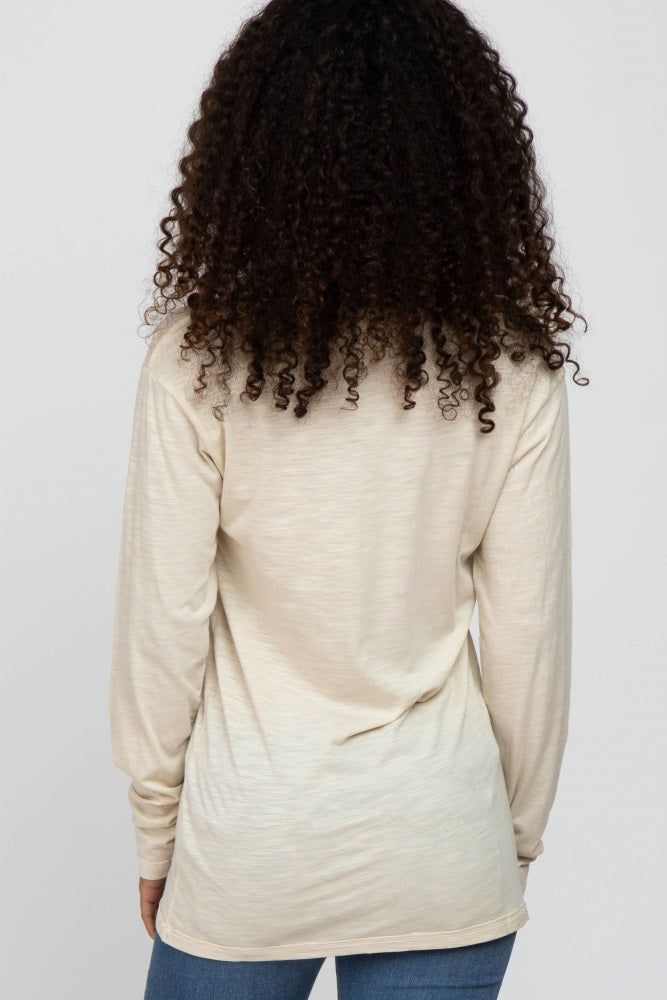 Beige Long Sleeve Active Top sold by Pinkblush product image thumbnail 3