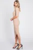 Beige Ribbed Knit Midi Dress sold by Pinkblush