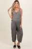 Grey Loose Fit Sleeveless Maternity Jumpsuit sold by Pinkblush