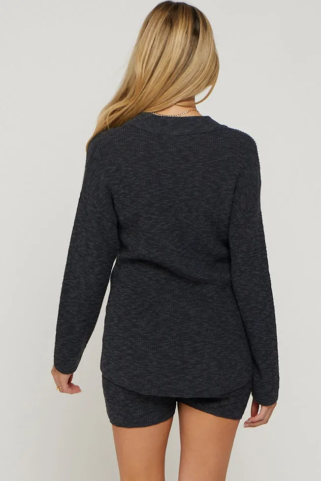 Charcoal Sweater Short Maternity Set sold by Pinkblush product image thumbnail 4